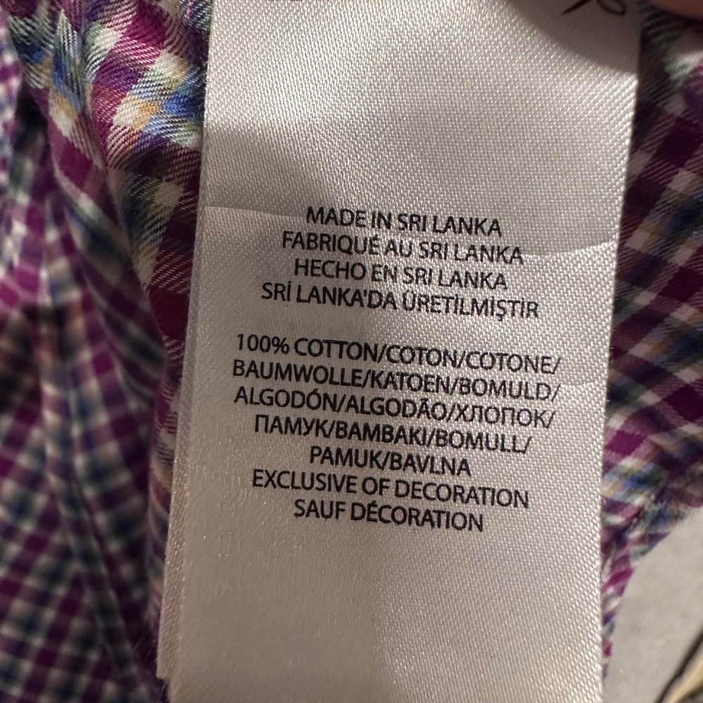 Ralph Lauren Polo Shirt Button Down Men Size XL Red Plaid Check Long Sleeve Pony - Picture 6 of 11